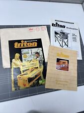 VINTAGE BROCHURE LOT TRITON WORKCENTRE MK3 CATALOGUE MANUAL TOOL TOOLS , used for sale  Shipping to South Africa