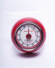 Temporizador de cozinha vermelho Dulton redondo magnético analógico mecânico alarme de sino metal limpo comprar usado  Enviando para Brazil