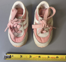 Zapatos Retro Vintage Años 80 Bebé Rosa/Blanco Niño Talla 2 Marca Astro, usado segunda mano  Embacar hacia Mexico