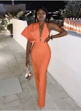 Backless orange dress for sale  SHEFFIELD