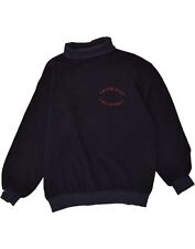 FERRE Mens Oaks Roll Neck Jumper Sweater 2XL Navy Blue Wool AQ10, used for sale  Shipping to South Africa