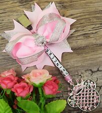 Personalised stunning pram charm in baby pink baby girls boys for sale  Shipping to South Africa