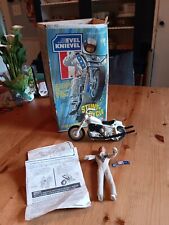 as-is vintage Evel Knievel Stunt cycle motorcycle Figure And Box Ideal 1970s for sale  Shipping to South Africa