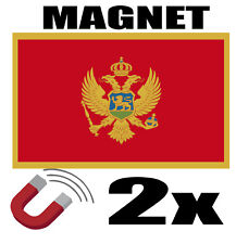  2 x MONTENEGRO Drapeau Magnet 6x3 cm Aimant déco magnétique frigo  comprar usado  Enviando para Brazil