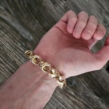 heavy gold bracelet for sale  ILKLEY