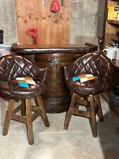 cow hide bar stool set for sale  Londonderry