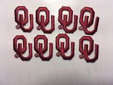 ou patches Oklahoma Sooners patch OU Patch heat seal 7/8" tall ou 8 piece lot for sale  Shipping to South Africa