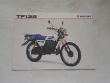SUZUKI TF125 Motorcycle Sales Spec Leaflet JULY 1996 #99999-A1307-1X1 for sale  Shipping to South Africa
