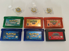 Pokemon Nintendo Game Boy Advance Games GBA - Esmeralda, Vermelho Fogo, Safira comprar usado  Enviando para Brazil