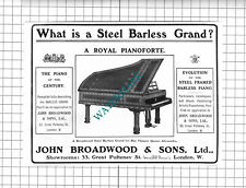 Used, John Broadwood & Sons Ltd London Piano Advert - 1903 Clipping / Print for sale  Shipping to South Africa