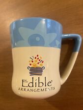 Edible Arrangements 2012 Floral Blue Two Tone Coffee Mug. Solid large capacity for sale  Shipping to South Africa