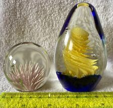 Glass paperweight two. for sale  FRASERBURGH