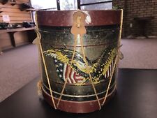 1980s Metal Americana Eagle Flag tambor cesta de resíduos balde plantador, precisa de reparos comprar usado  Enviando para Brazil