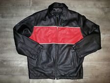 Used, Lund Fishing Boat Gamewear Team Collection Bomber Leather Jacket Men's Medium for sale  Minneapolis