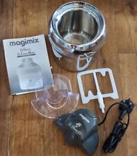 Magimix Le Glacier 1.5 Lt Chrome Ice Cream Maker  & Instructions  WORKING VGC  for sale  Shipping to South Africa