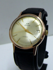 Usado, 1960's Mechanical Lip Geneve 35mm. Relógio de pulso suíço banhado a ouro, 17Jew. Data comprar usado  Enviando para Brazil