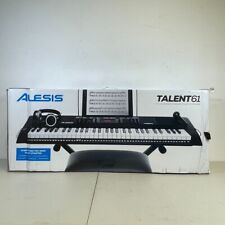 Kit de teclado elétrico portátil Alesis 61 teclas com alto-falante e suporte integrados comprar usado  Enviando para Brazil