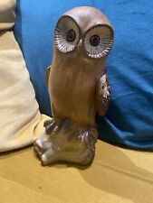 Wooden owl carving for sale  PORTH