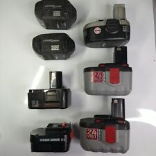 Lote de 7 baterias de broca OEM: BOSCH, Craftsman, Black & Decker, Worx PARA PEÇAS comprar usado  Enviando para Brazil