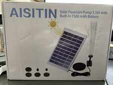 AISITIN 5.5W Solar Fountain Pump built-in 1500mAh Battery Solar Water Pump (B5) for sale  Shipping to South Africa