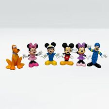 Lote de 6 figuras de casa de muñecas Disney Mickey Mouse casa club cintura flexible paquete de 6, usado segunda mano  Embacar hacia Argentina