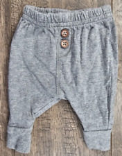 Ropa para bebé niño Simple Joys Carter's Preemie Gris Botones Pantalones segunda mano  Embacar hacia Argentina