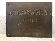 Vintage brass plate for sale  GLOUCESTER