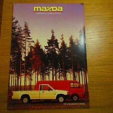 MAZDA B2000 B2200 Pick-Up Pickup E2000 E2200 Parcel Van Commercial Brochure 1986, used for sale  UK