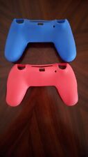 Punhos de pele de borracha Playstion 4 controladores Silcone azul e vermelho nunca usados! comprar usado  Enviando para Brazil