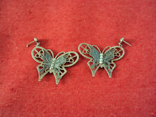 Boucles oreilles papillons d'occasion  Matignon