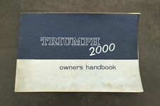 Triumph 2000 manuel d'occasion  Saint-Palais-sur-Mer