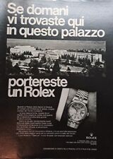 Rolex rara pubblicità usato  Savona