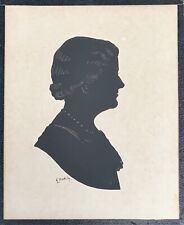 Antique signed silhouette for sale  WOLVERHAMPTON