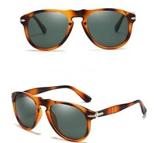 REPLICA Persol 649 Style Metal Zip Brown Pilot Sunglasses for sale  Shipping to South Africa