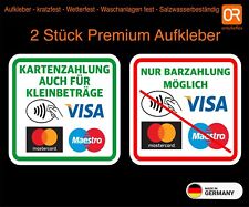 2pcs Card Payment Cash Premium Sticker for sale  Shipping to South Africa