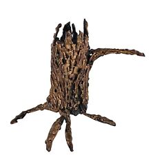 Melted Copper Metal Nails Tree Stump Folk Art Sculpture for sale  Shipping to South Africa