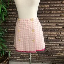 Tommy Hilfiger inspirowana retro różowa kremowa spódnica owijana rozmiar 8 na sprzedaż  Wysyłka do Poland