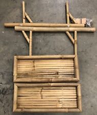 Prateleira de parede dupla de bambu 5865 - 18 x 9 x 24 pol. comprar usado  Enviando para Brazil