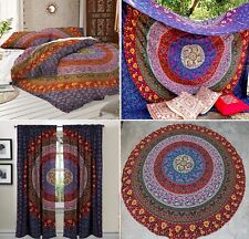 Indian Mandala Quilt Duvet Cover Bedding Cotton Double Size Doona Cover Bed Set for sale  Shipping to South Africa