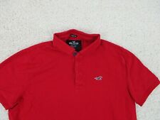 Usado, Camisa polo Hollister média adulta vermelha elástica flexível algodão manga curta masculina M comprar usado  Enviando para Brazil
