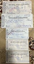 Banco Chung Khiaw de colección 5 piezas años 50 limitado Singapur Malasia $3000 segunda mano  Embacar hacia Argentina