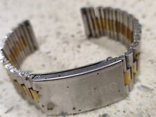 ZODIAC NSA - Reloj de pulsera chapado en oro y plata hecho en Suiza - 18 mm original segunda mano  Embacar hacia Argentina