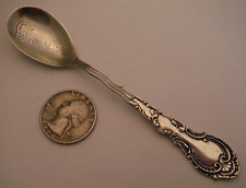 Raro Watson Sterling Silver Ovo Colher Antiguidade Rococó Padrão Gravado De Páscoa, usado comprar usado  Enviando para Brazil