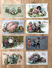 ANTIQUE CIRCA 1910 EMBOSSED LOT OF 8 EASTER POSTCARDS 7 WITH BEN FRANKLIN STAMP for sale  Shipping to South Africa