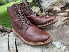 Mens Grenson Lace up Brogue Fred Boots UK 10 G GRENSON EUR 44 VGC, used for sale  Shipping to South Africa