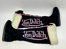 Botas para mujer Von Dutch sin talla altas forradas con logotipo bordado hasta la rodilla alta adulto, usado segunda mano  Embacar hacia Mexico