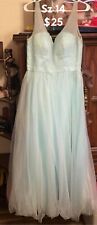 Mint Green Evening Gown/Prom Dress, used for sale  Shipping to South Africa