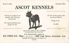 Rare ascot kennels for sale  Los Angeles