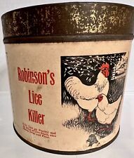 Usado, Robinson's Chicken Lice Killer Tin Minneapolis, Minnesota comprar usado  Enviando para Brazil