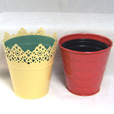 Flower pots tin for sale  Shipping to Ireland